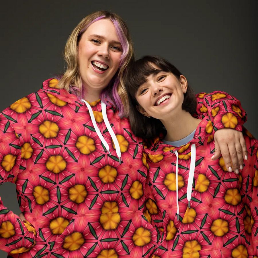 Geometric Bloom Unisex Hoodie product image (9)