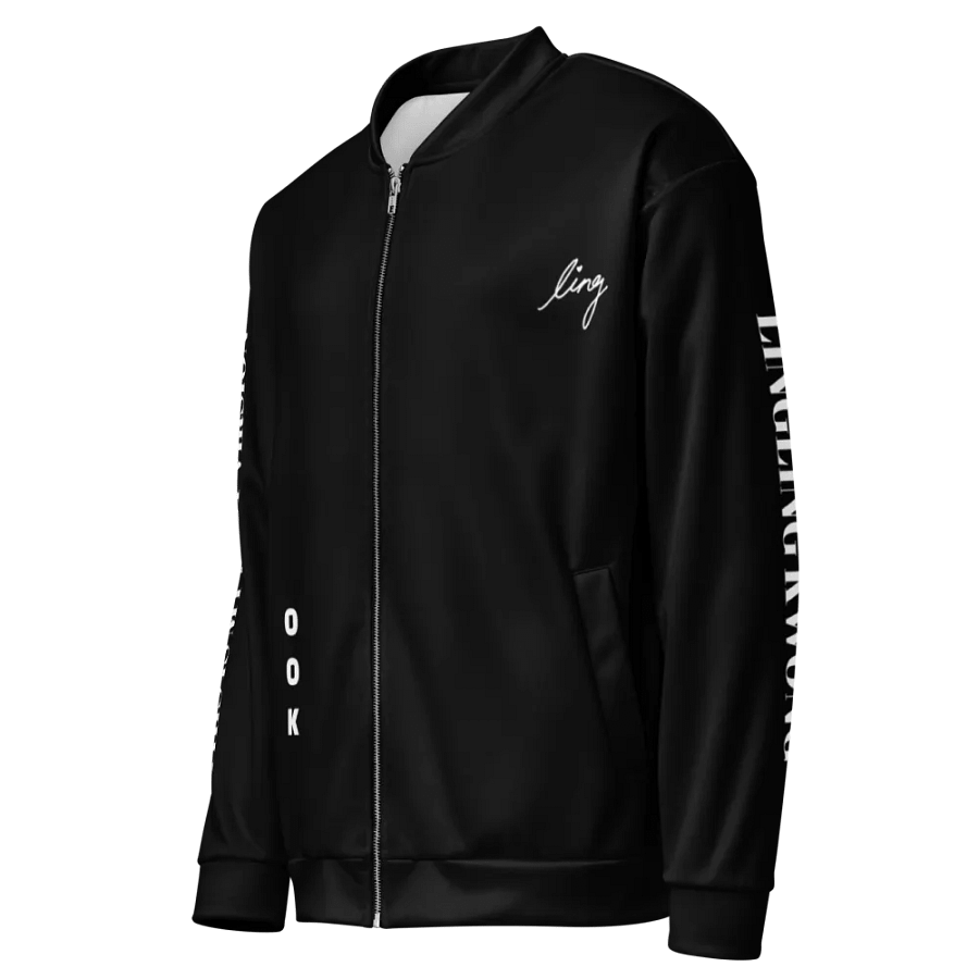 Lingling Kwong Black Unisex Bomber Jacket product image (3)