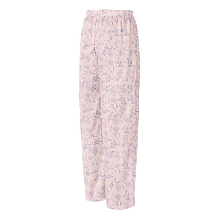 Elegant Floral Silk Pajama Pants product image (2)