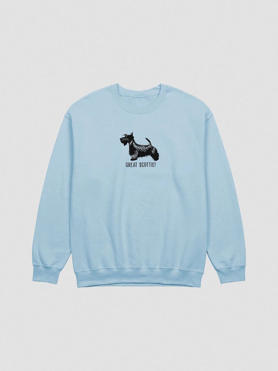 Great Scottie! Sweatshirt (Embroidered) of a Scottish Terrier(Black) product image (4)