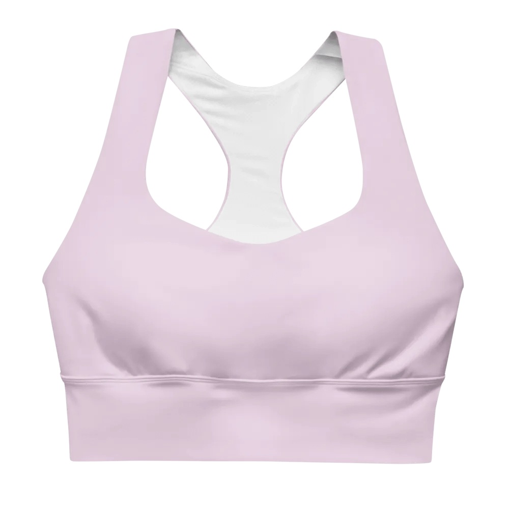 Light Pink Longline Sports Bra product image (5)