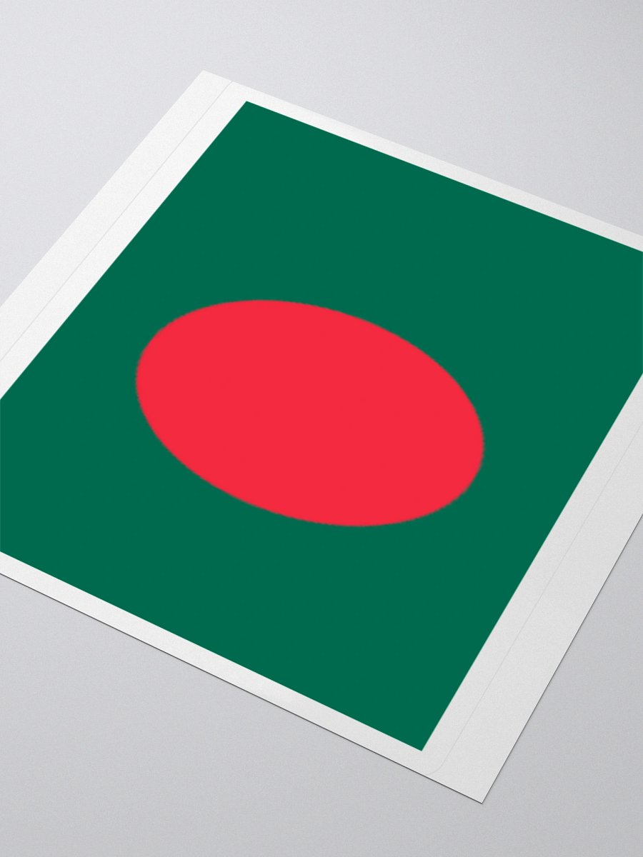 Exclusive Bangladesh Flag Kiss-Cut Stickers - High-Quality Vinyl, Multiple Sizes product image (7)