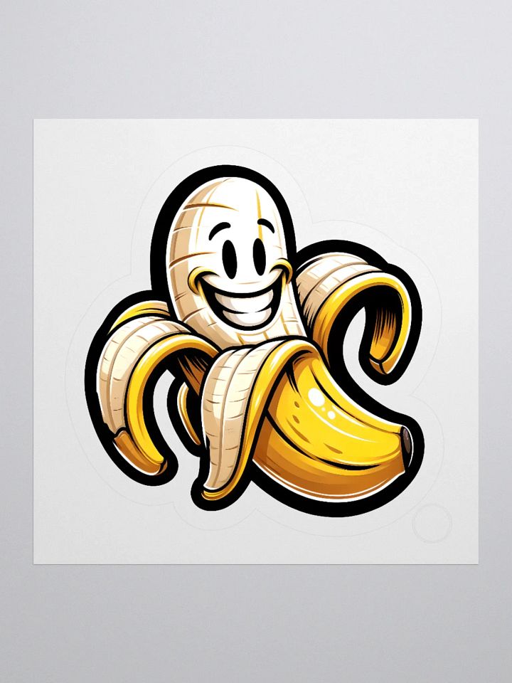 Half Peeled Banana Sticker product image (1)