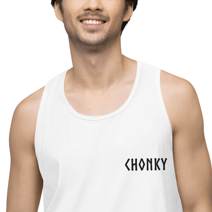 CHONKY - Tank Top Men Black Embroidery product image (1)