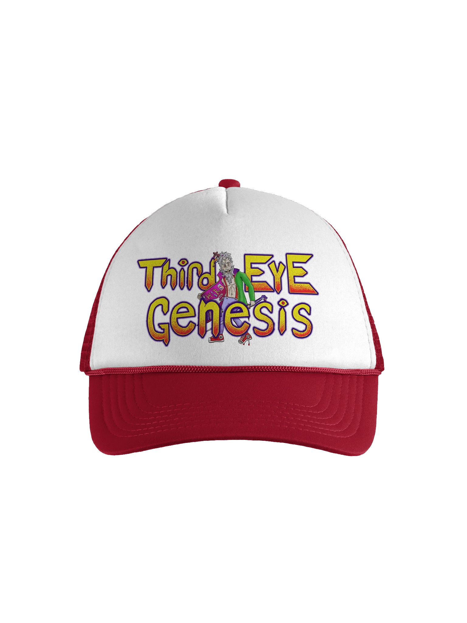 Third Eye Genesis Trucker Hat (Red Variant) product image (1)