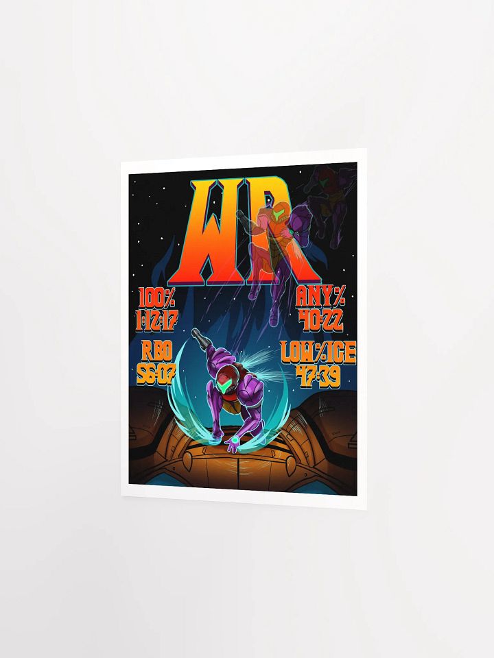 4/4 No Major Glitches World Records Illustration Poster product image (7)
