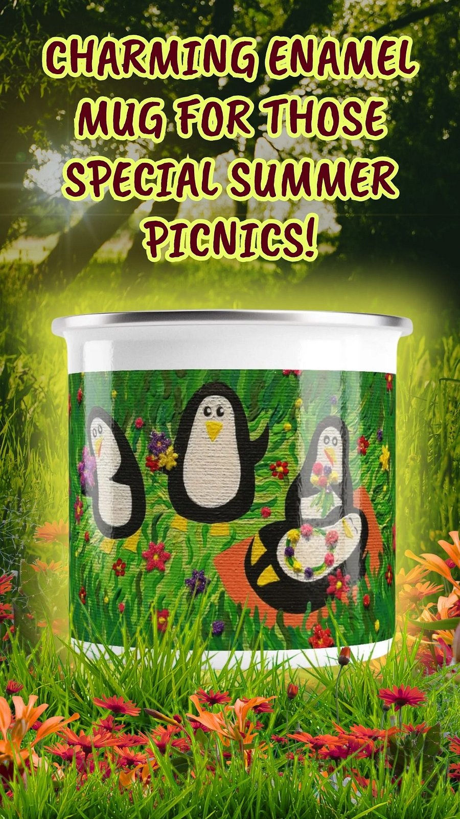 Flower Party Enamel Mug product image (5)
