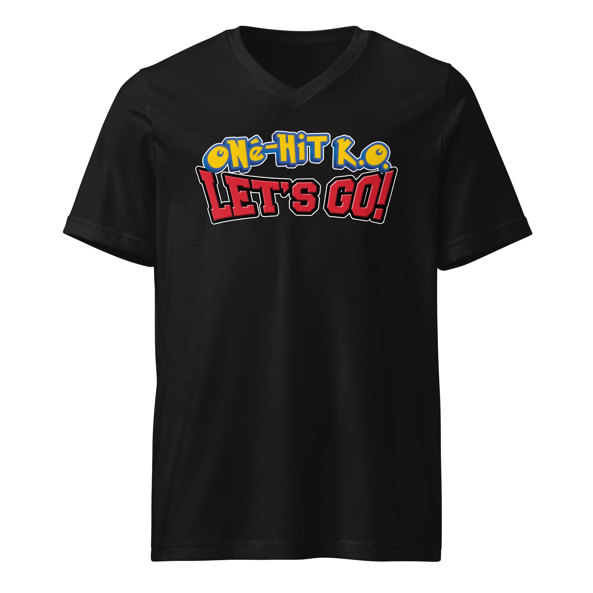 One-Hit K.O. Let's Go! - Bella+Canvas Short Sleeve V-Neck Jersey T-Shirt product image (1)