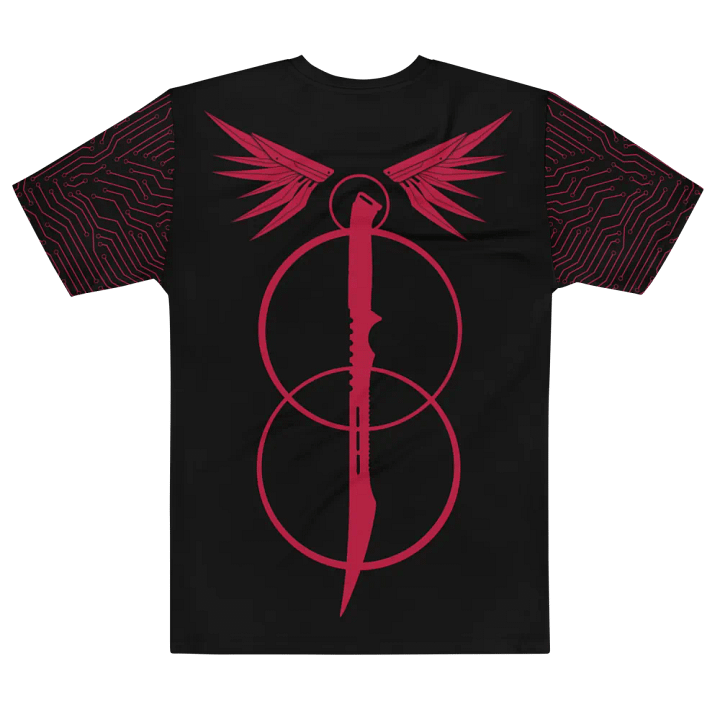 Mecha Warrior Breathable Tee - Black/Red product image (1)