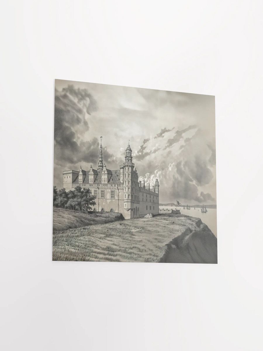Kronborg castle - Vintage painting - Square product image (8)