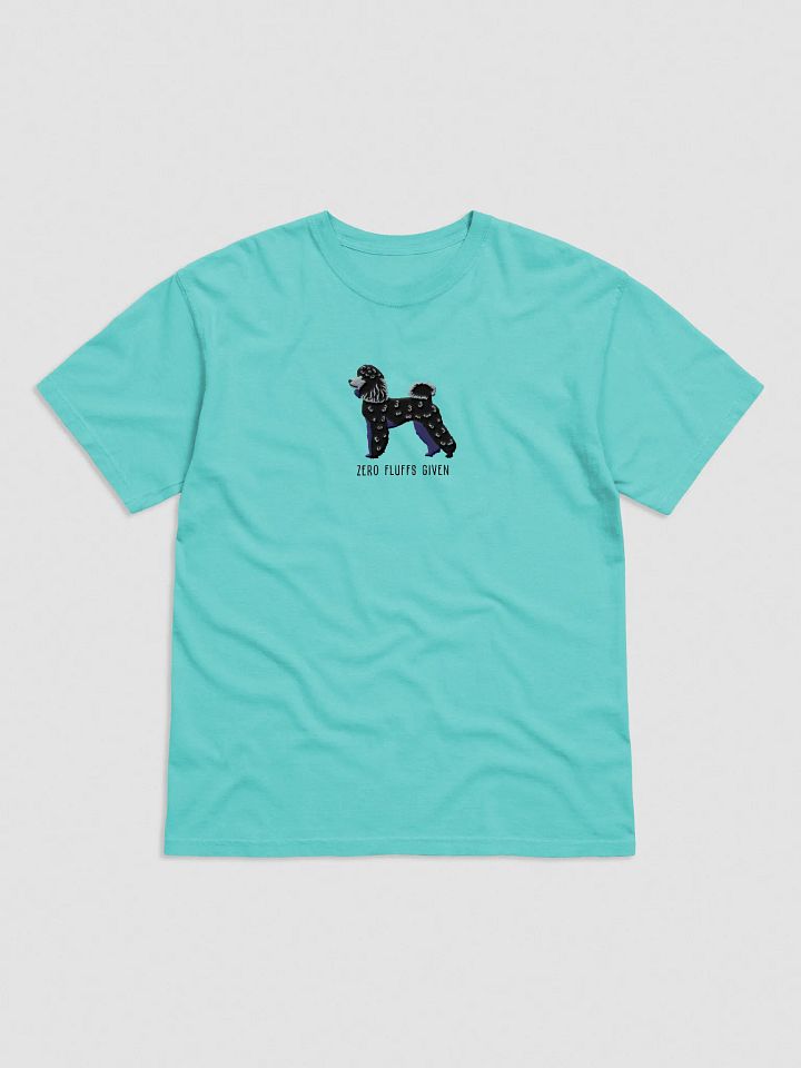 Zero Fluffs Given T-Shirt(Embroidered) of a Miniature Poodle(Black) product image (25)