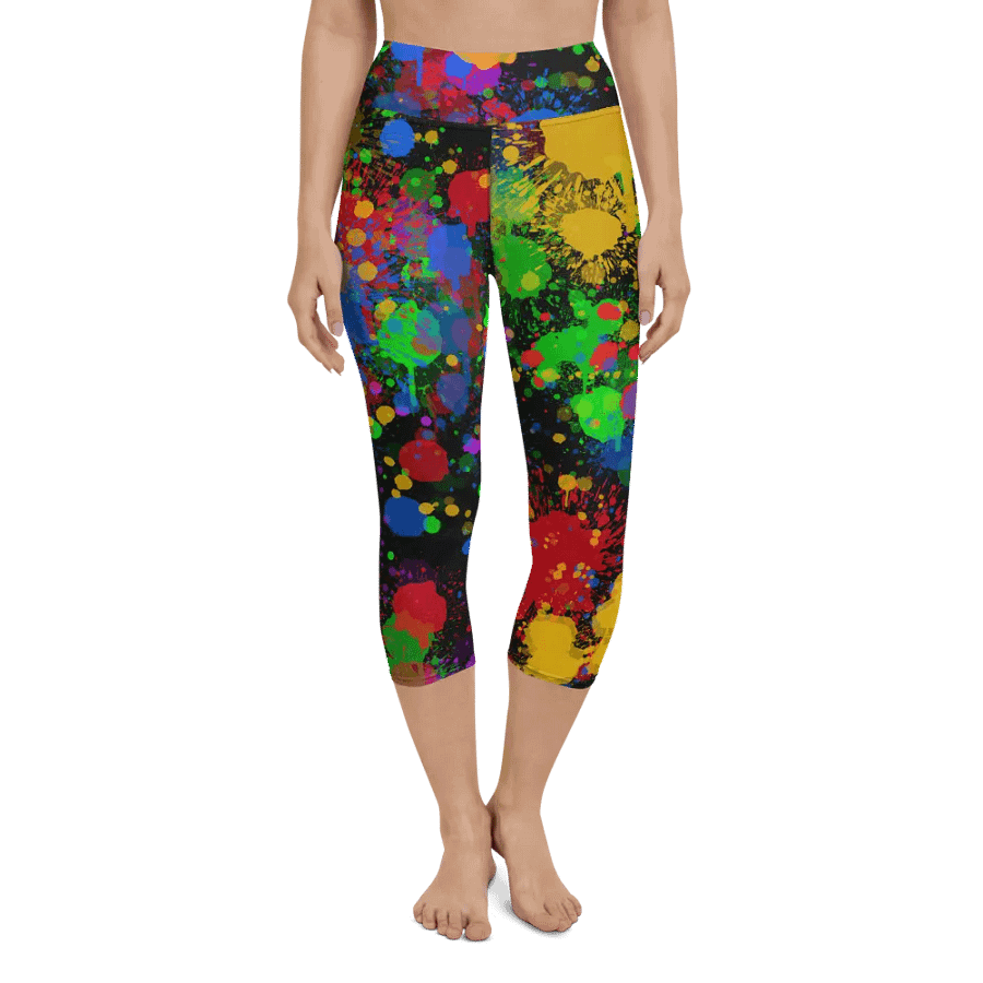 JokersVibe Graffiti Style Capri Leggings product image (6)