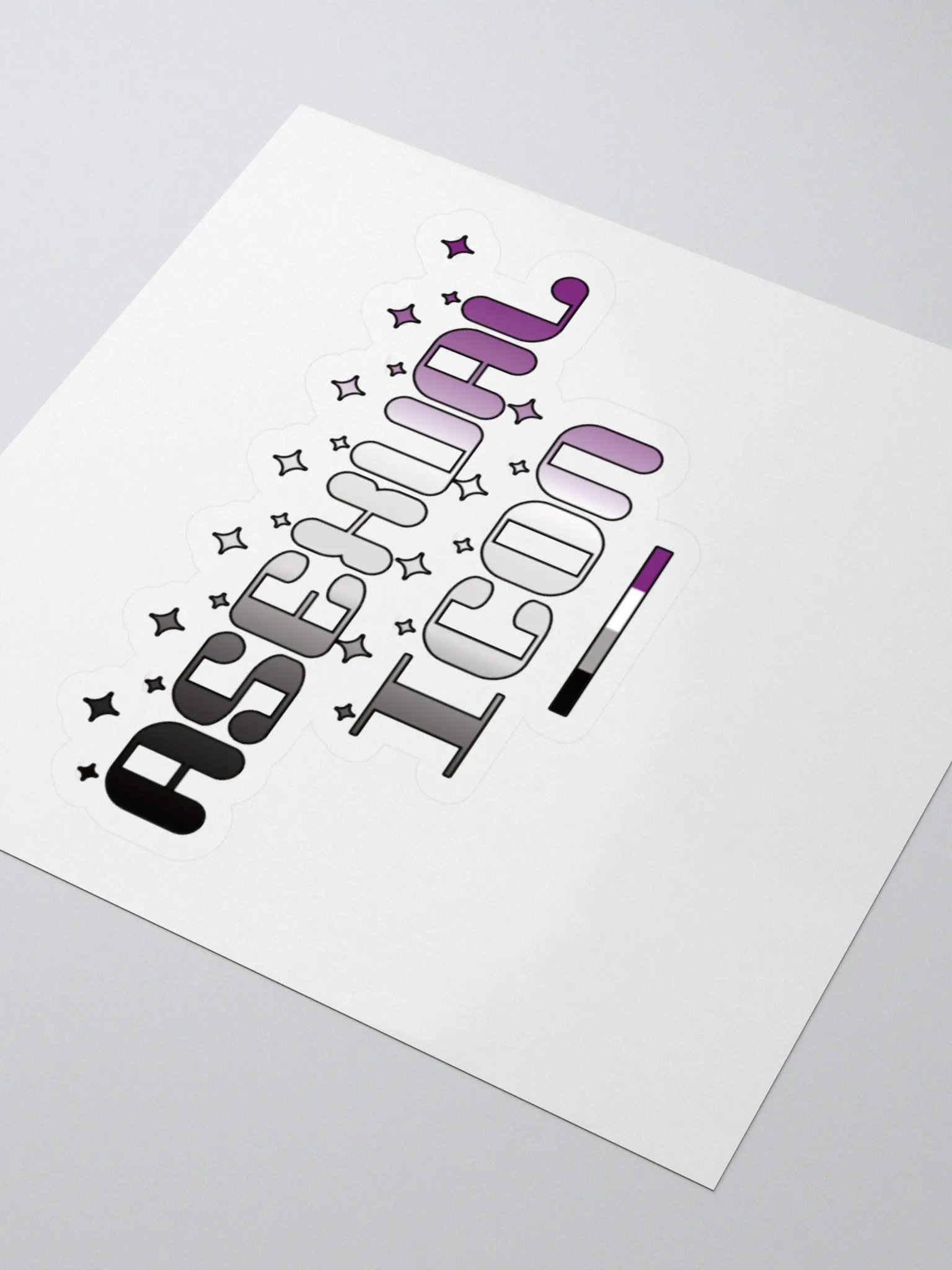 Asexual Icon Kiss Cut Sticker product image (3)