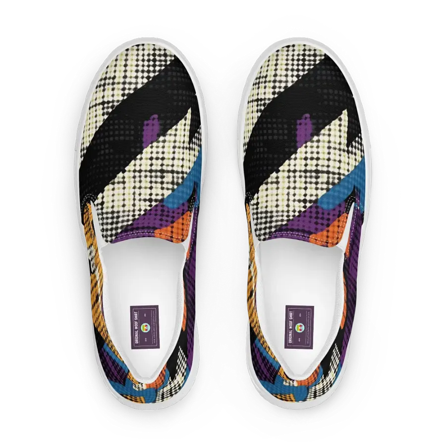Geometric Pop Art | Women's Slip-On Canvas Shoes product image (1)