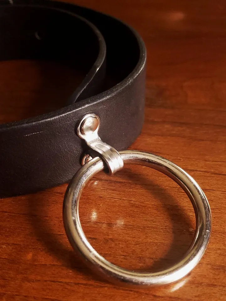 Black & Silver O-ring Collar (repurposed) product image (1)