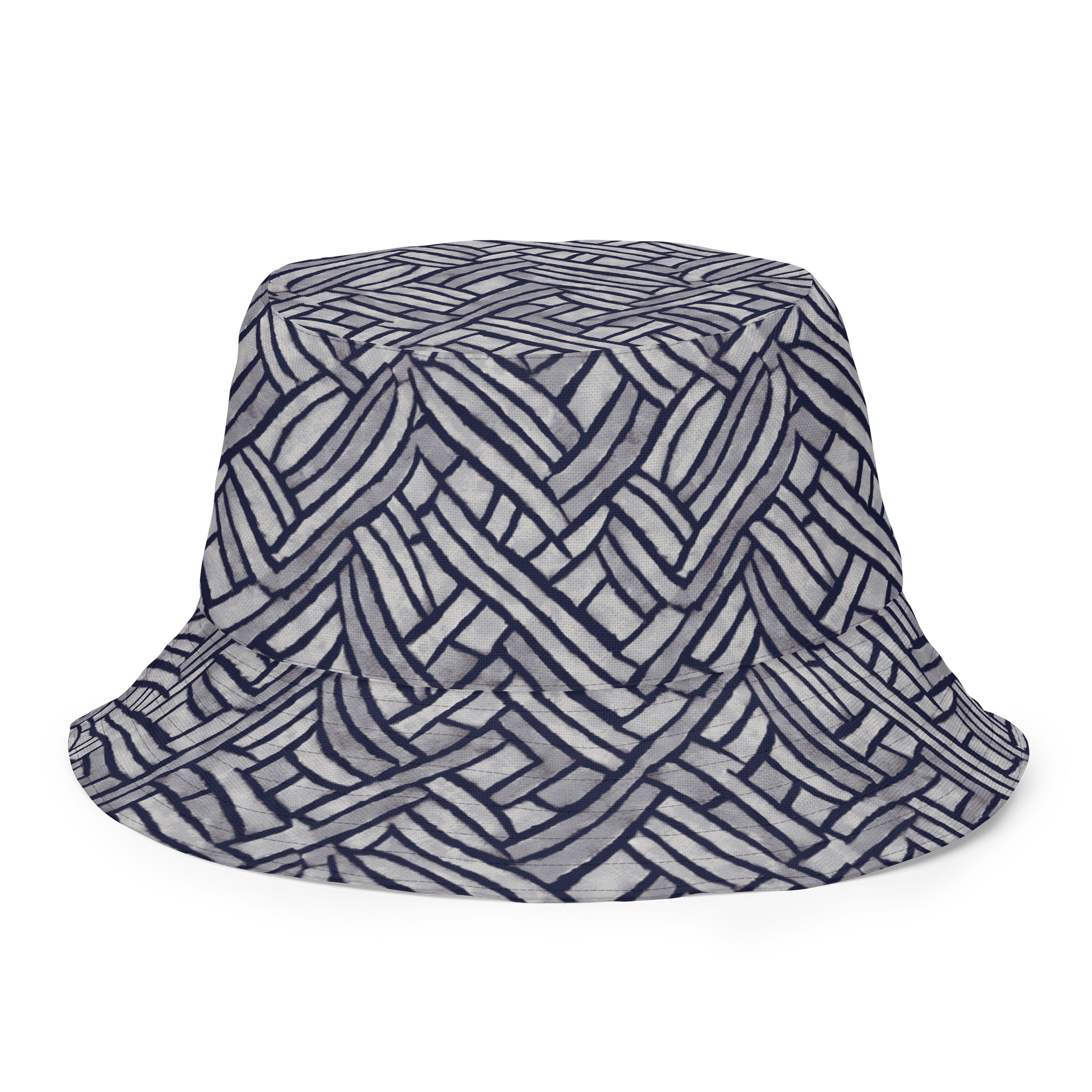 Grey Rectangles Hat product image (8)