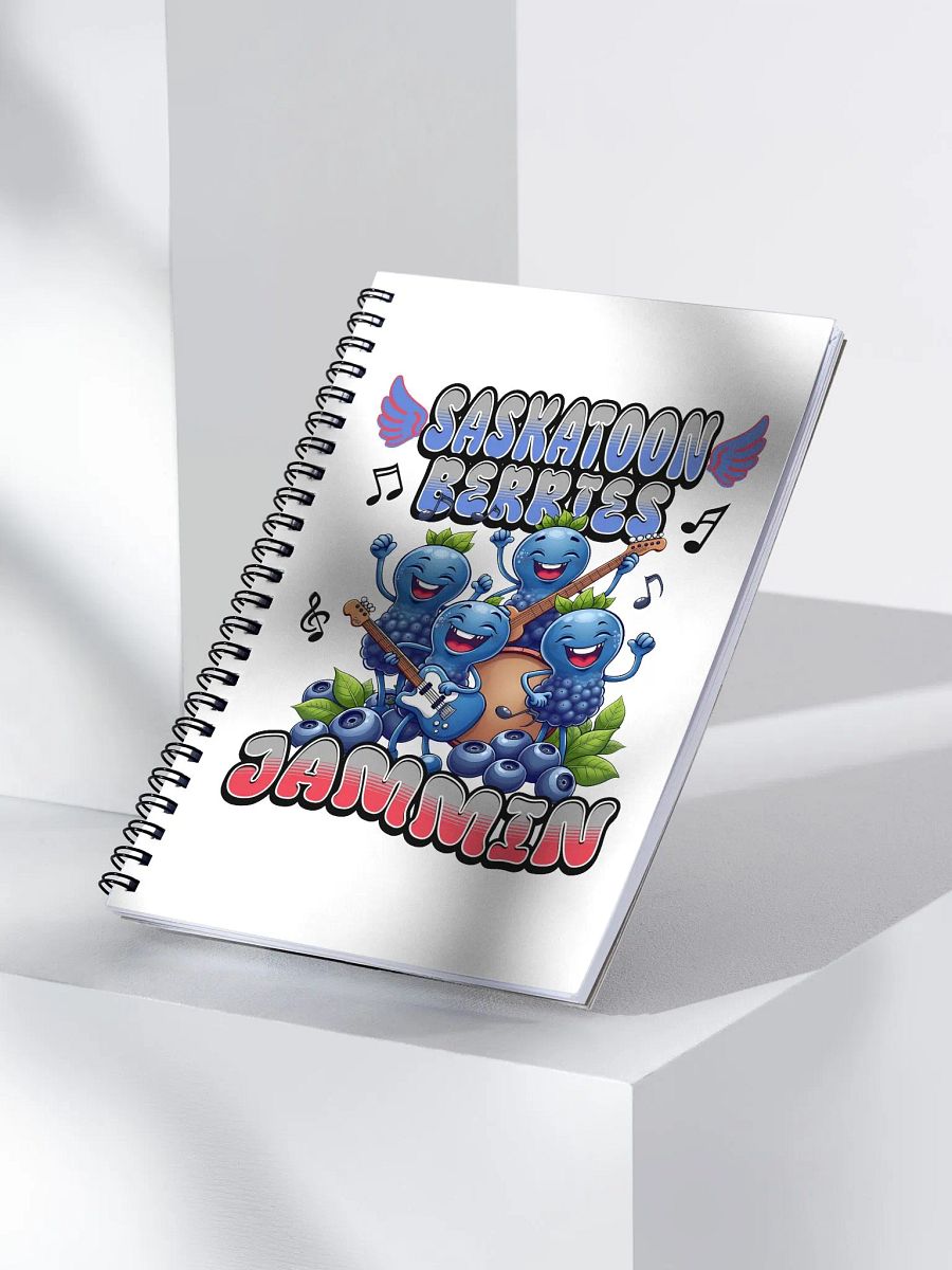 Saskatoon Berries Jammin Spiral Notebook product image (3)
