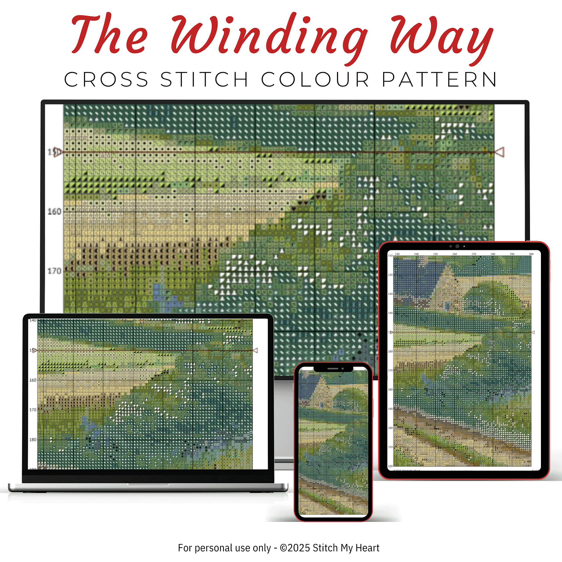 The Winding Way Cross Stitch Pattern product image (3)