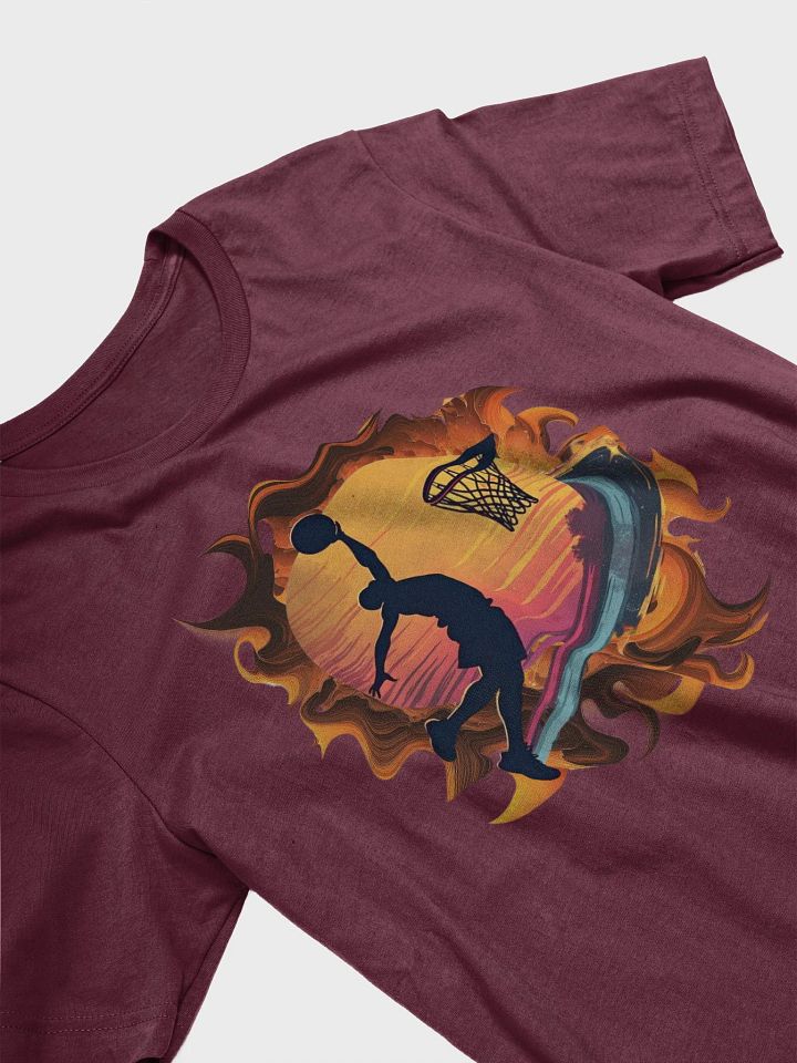 Space Shooter Basketball Slam Dunk Silhouette T-Shirt product image (22)