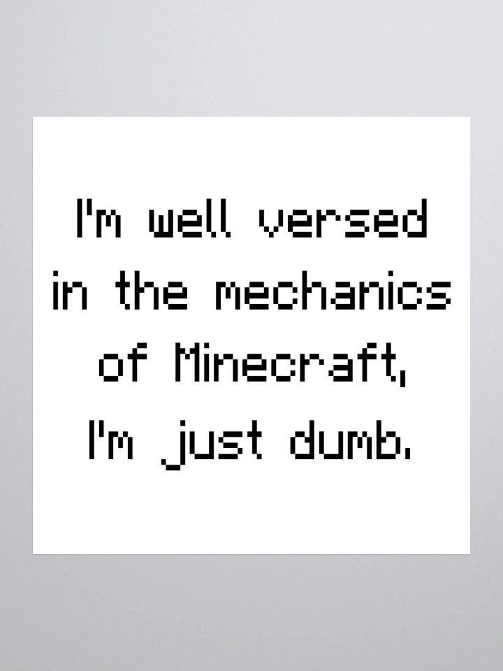 Sticker of Truth (Minecraft Edition) product image (1)