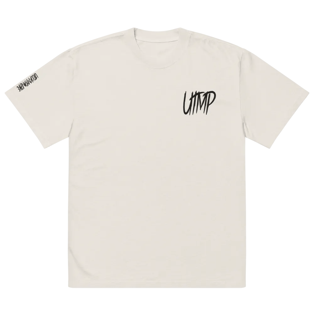 Premium Oversized Faded T-Shirt - Stitched Black UTMP Logo product image (3)