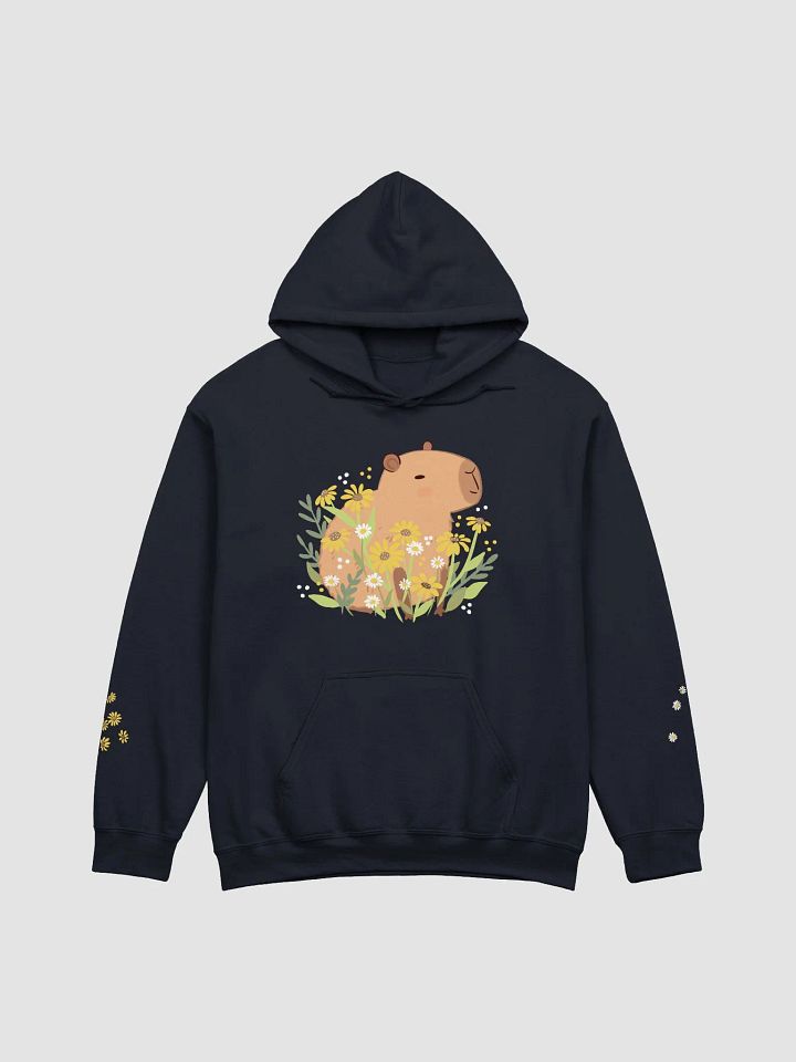 Cute Capybara Daisy Blooms Hoodie product image (1)