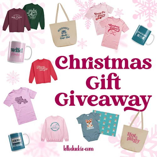 🎅🎁 CHRISTMAS GIFT GIVEAWAY 🎁🎅

It’s the season of giving… and one lucky winner can choose any 2 items from lelloduckie.com – ...