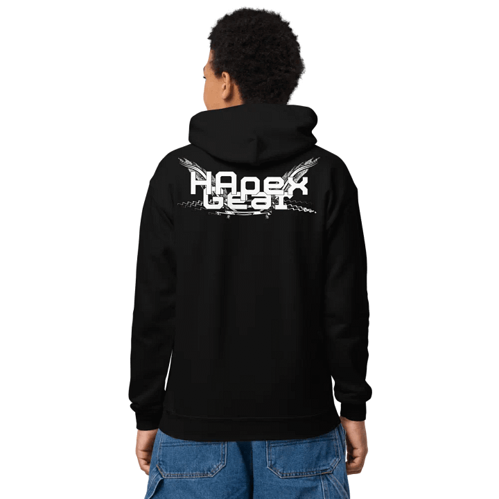 Youth Heavy Blend Hoodie - Embroidered - White HApex Gear White Logo product image (1)