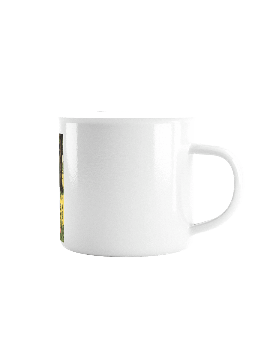 Gotcha! Playful Child – Whimsical Forest Enamel Mug product image (1)