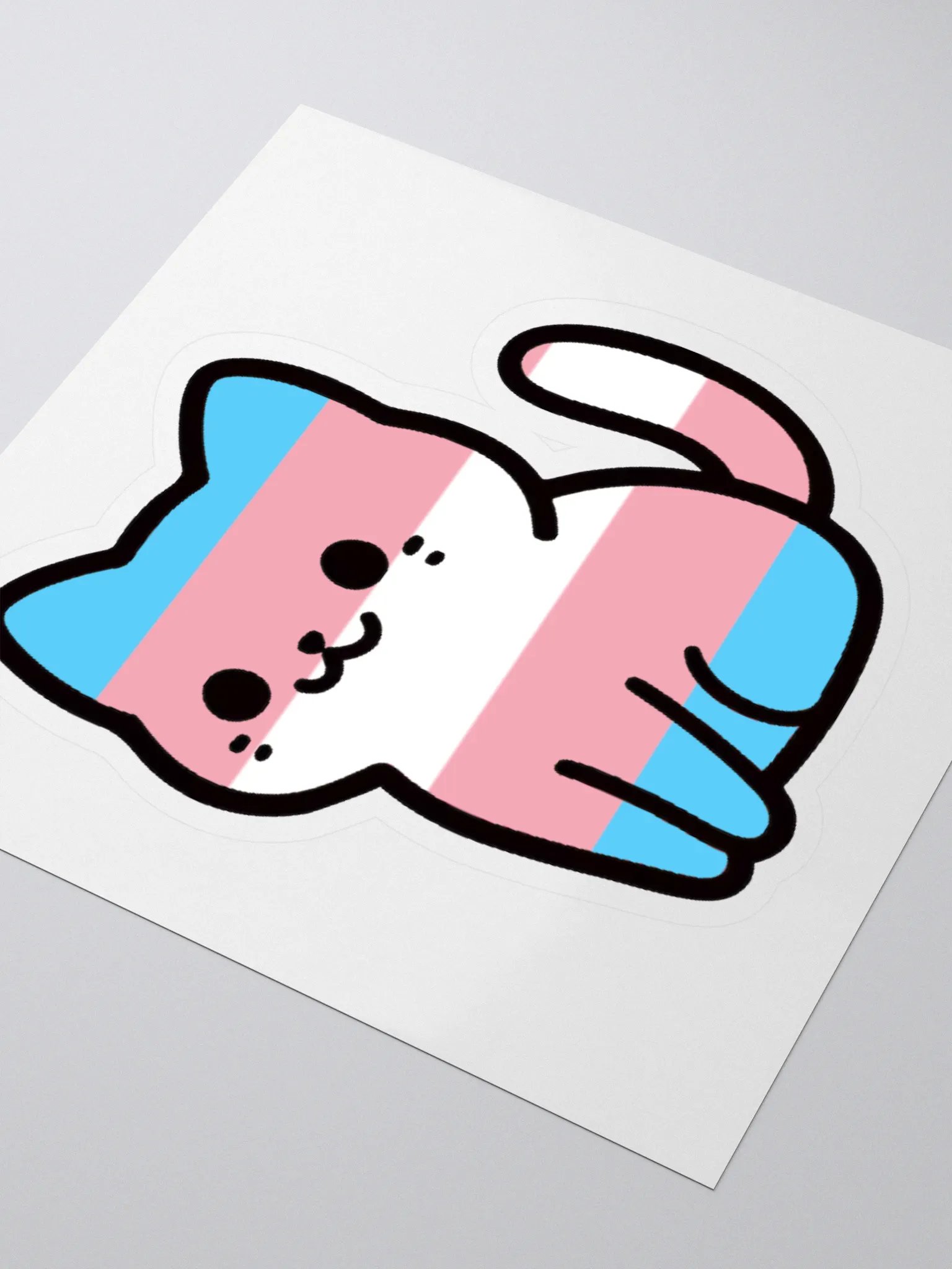 Transgender Pride Kitty Sticker product image (3)