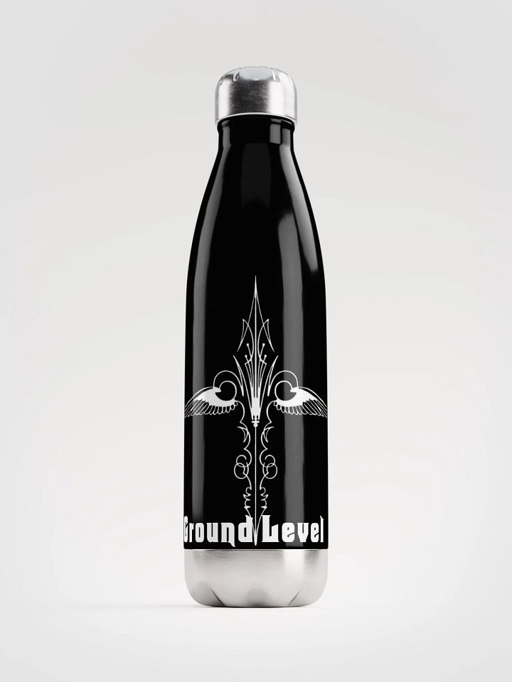 Blk with White Stainless Steel Water Bottle product image (1)
