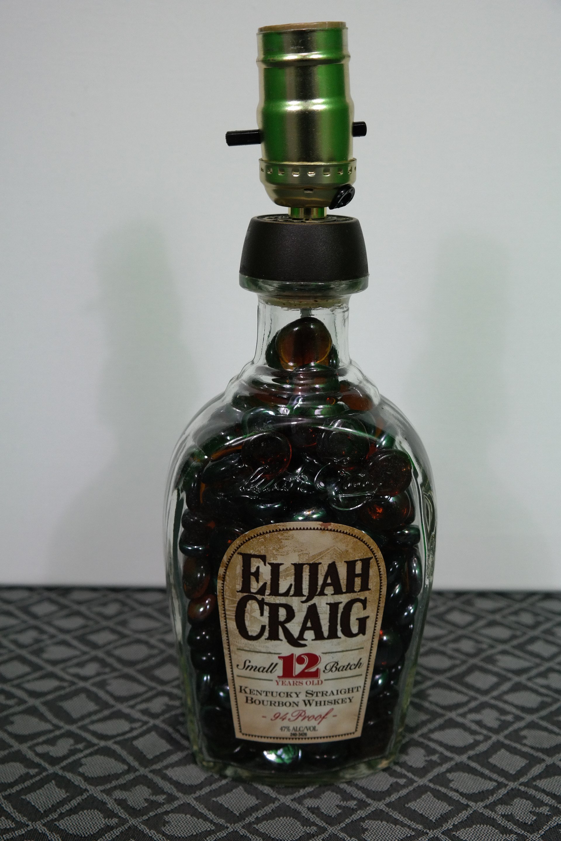 Elijah Craig Whiskey Upcycled Bottle Lamp product image (3)