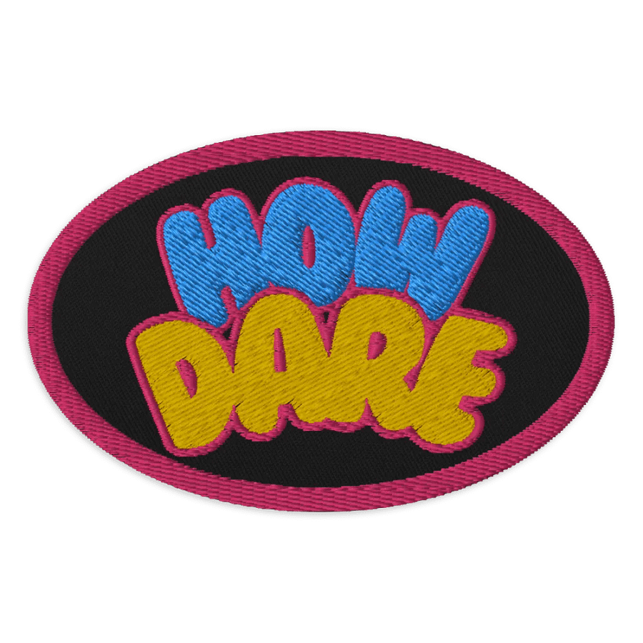 How Dare Patch Oval product image (1)