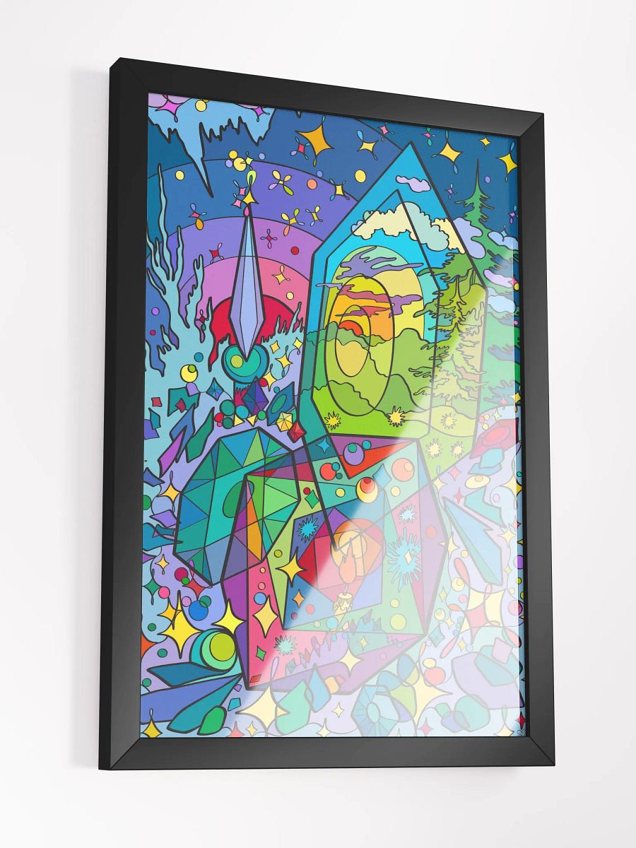Kaleidoscopic Dreams Framed Poster - Prism of Times product image (15)