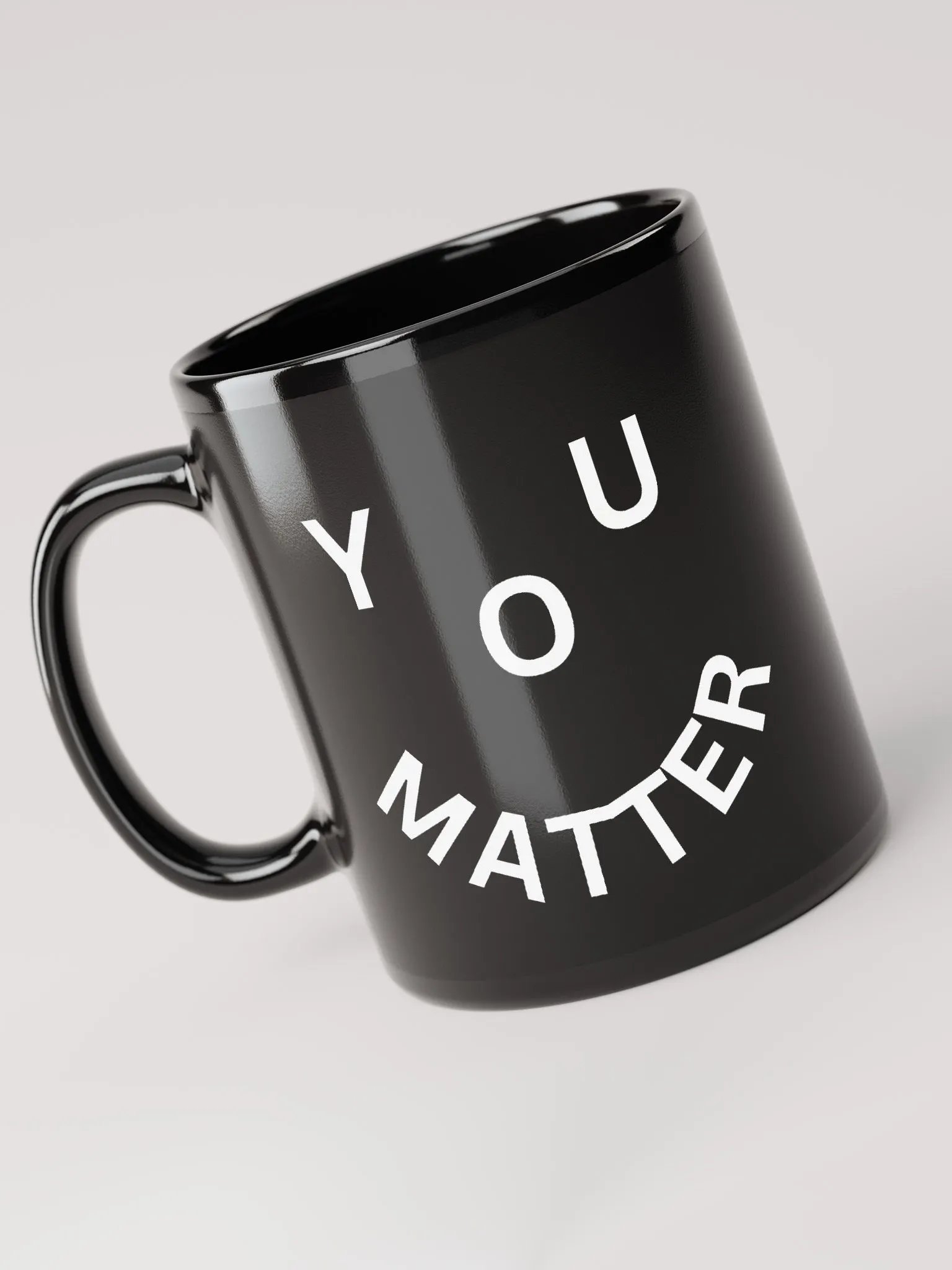 You Matter : - ) Black Mug product image (3)