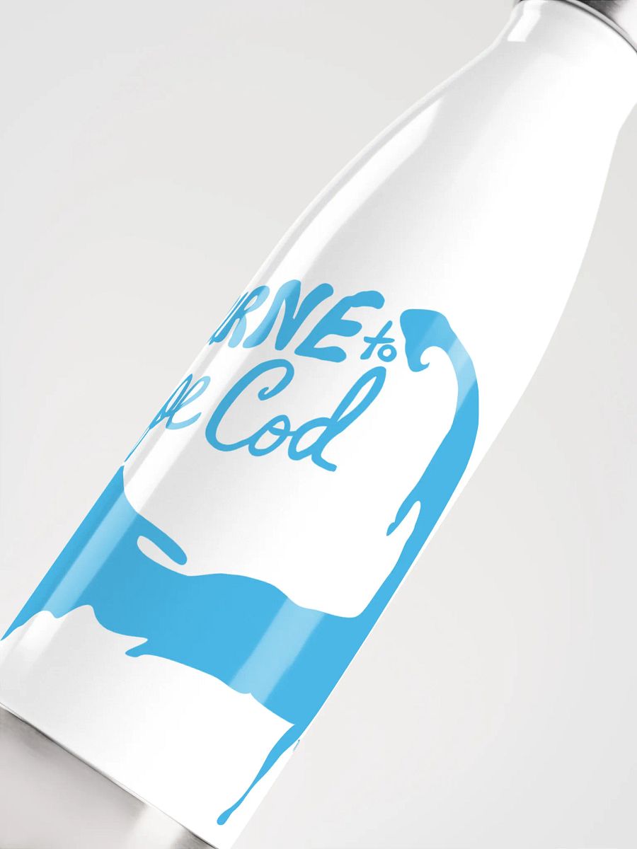 BOURNE to Cape Cod™ | Stainless Bottle | Deep Sky Blue on White 💧 product image (5)