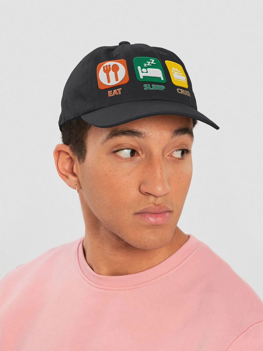 Eat Sleep Cruise Embroidered Hat product image (11)