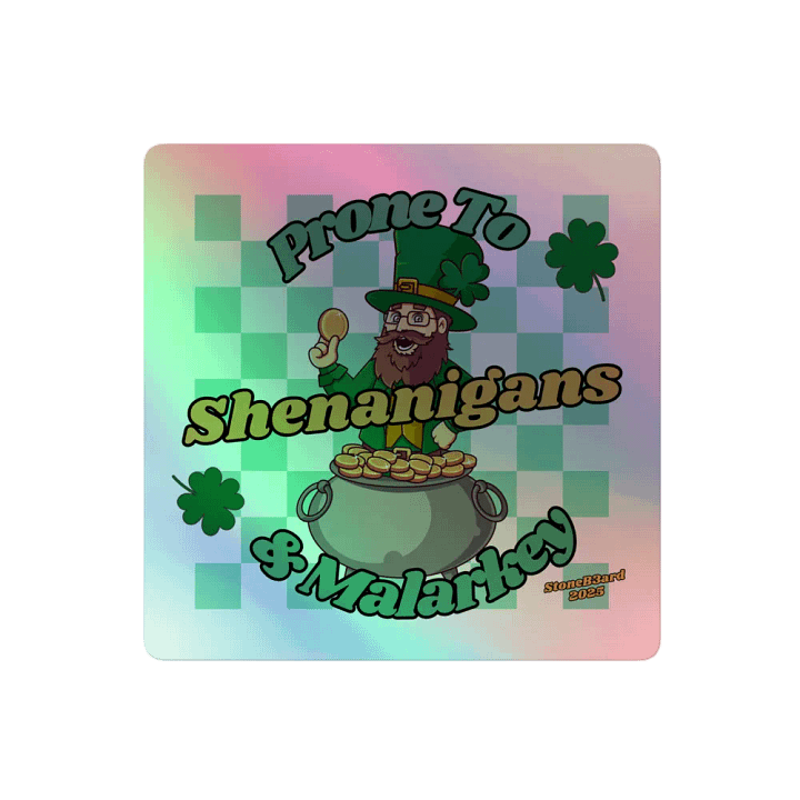 St. Patrick's Day Holo Sticker product image (2)