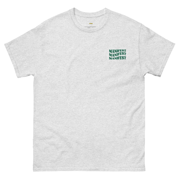 Manifest Embroidered T-Shirt – Align Your Mindset with Style | Premium Minimalist Tee product image (2)