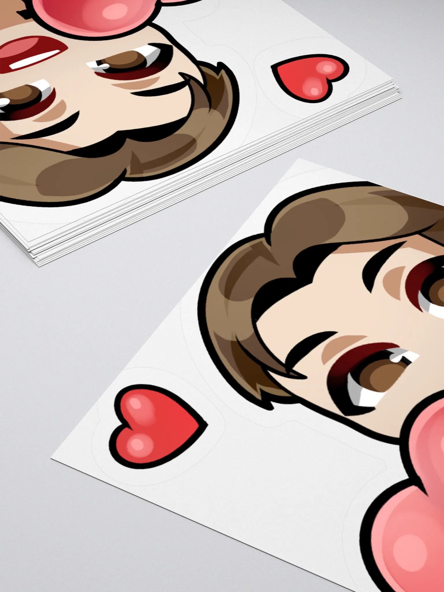 Jxime's Heart Kiss Cut Stickers product image (2)