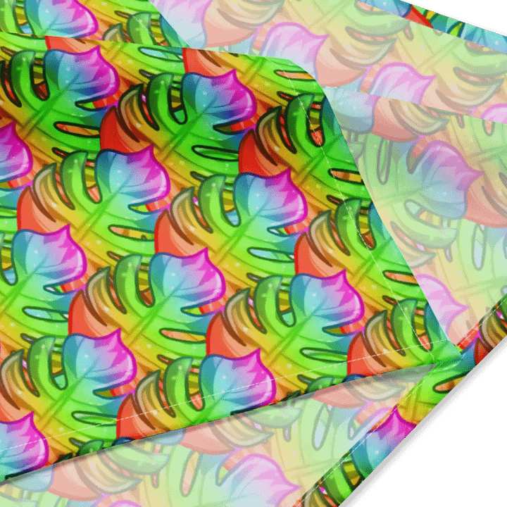 Rainbow Monstera Bandana product image (1)