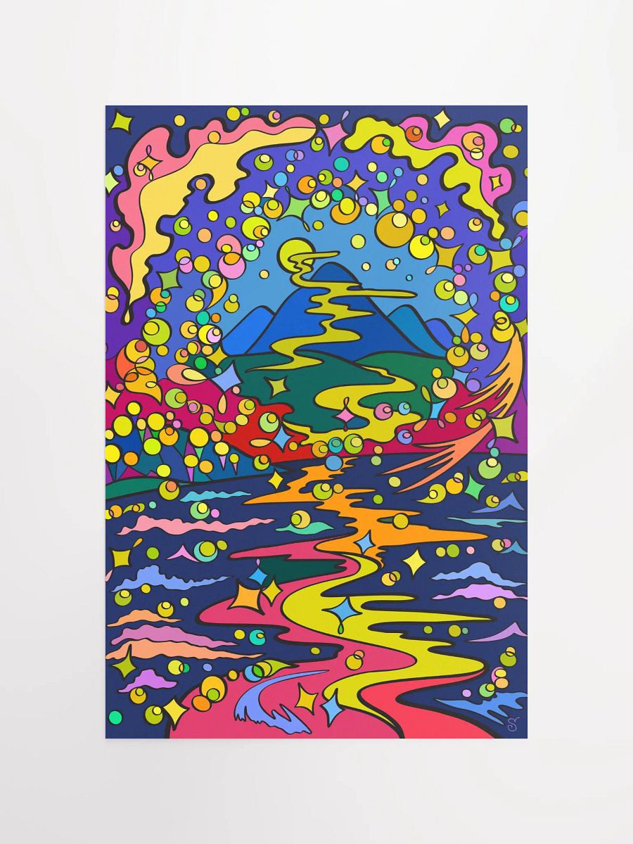 Vibrant Matte Poster Print - Moon Path product image (4)