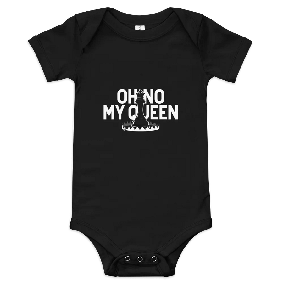 On No My Queen Baby Onesie product image (1)