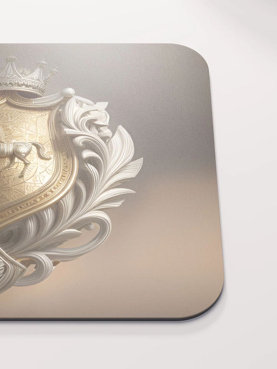 White & Gold Horse Classic Mouse Pad product image (5)
