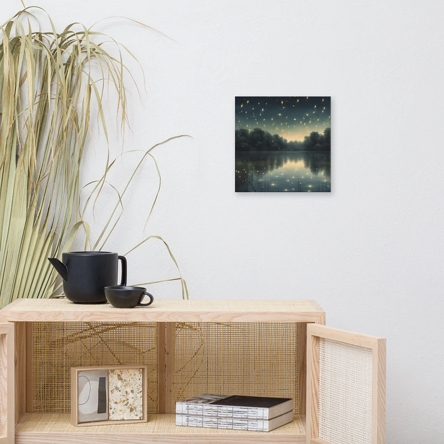 Evening Lake Scene With Fireflies Wall Art product image (9)