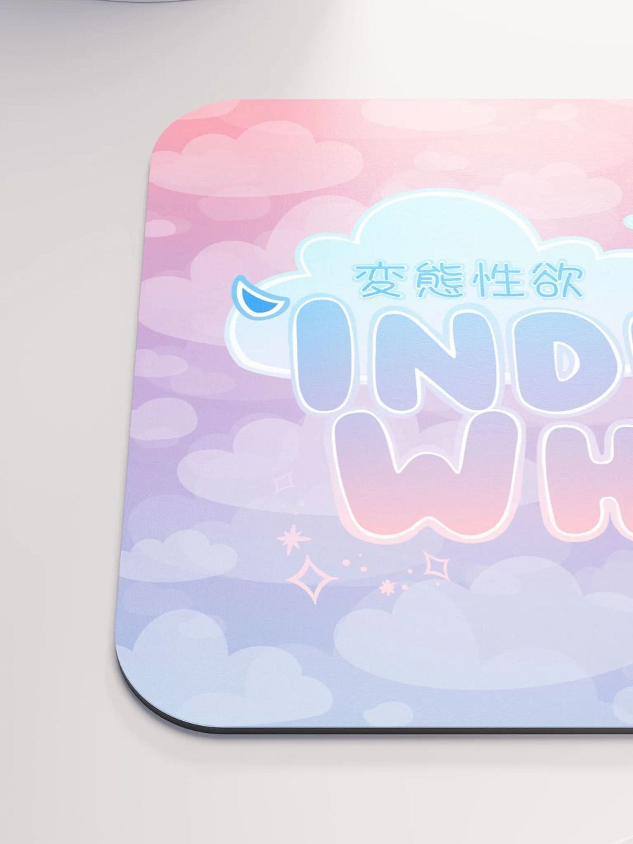 Indigo White Logo Mousepad product image (6)