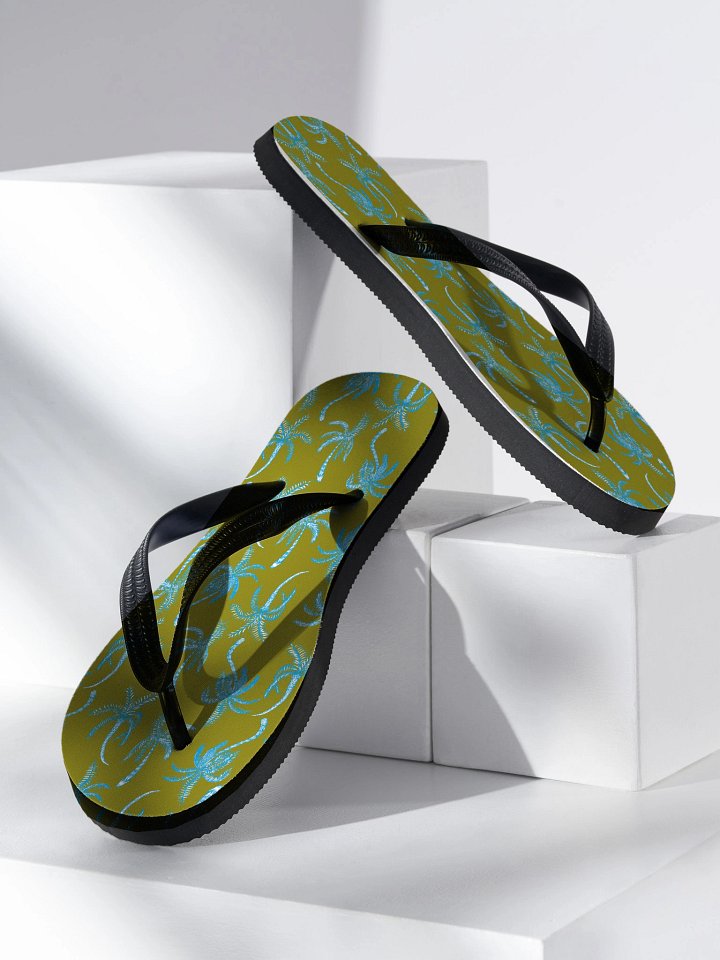 Neon Palmtree | Unisex Flip-Flops product image (2)