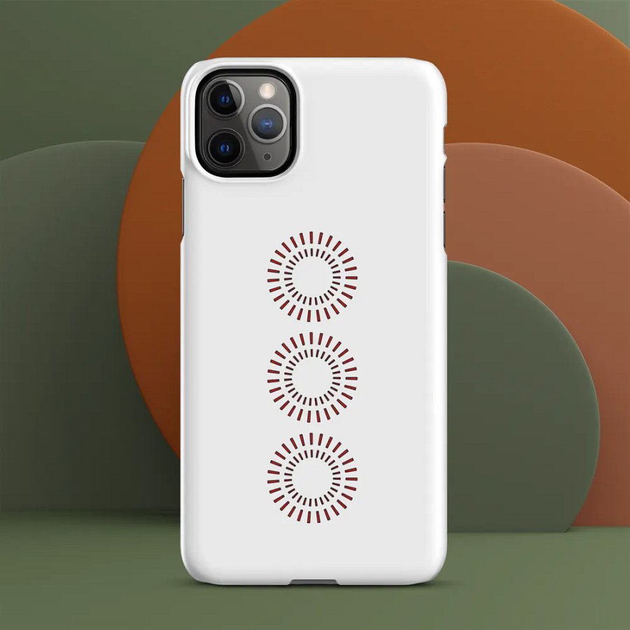 Red Circle Snap Case for iPhone® product image (55)