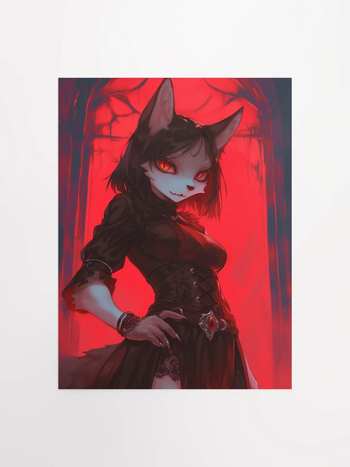 Gothic Cat Confidence Poster product image (1)