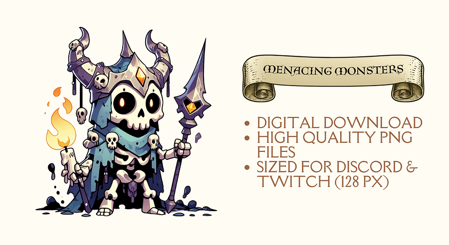 Menacing Monsters | 50 D&D Themed Emojis for Discord & Twitch product image (4)